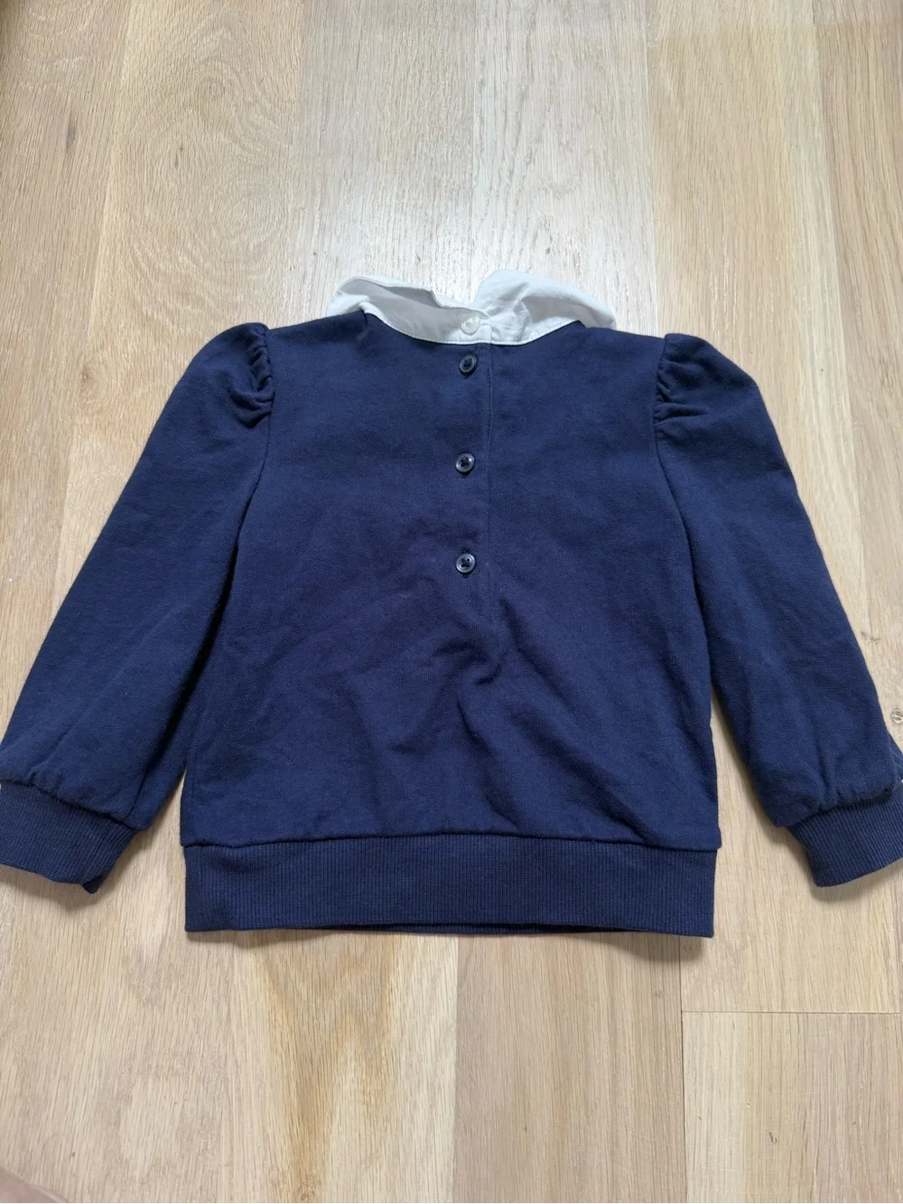 Janie and Jack - NWOT 🍒 Navy Cherry Collar Long-Sleeve Top for baby